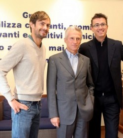 riccardo illy con federico e guido martinetti illycaff�